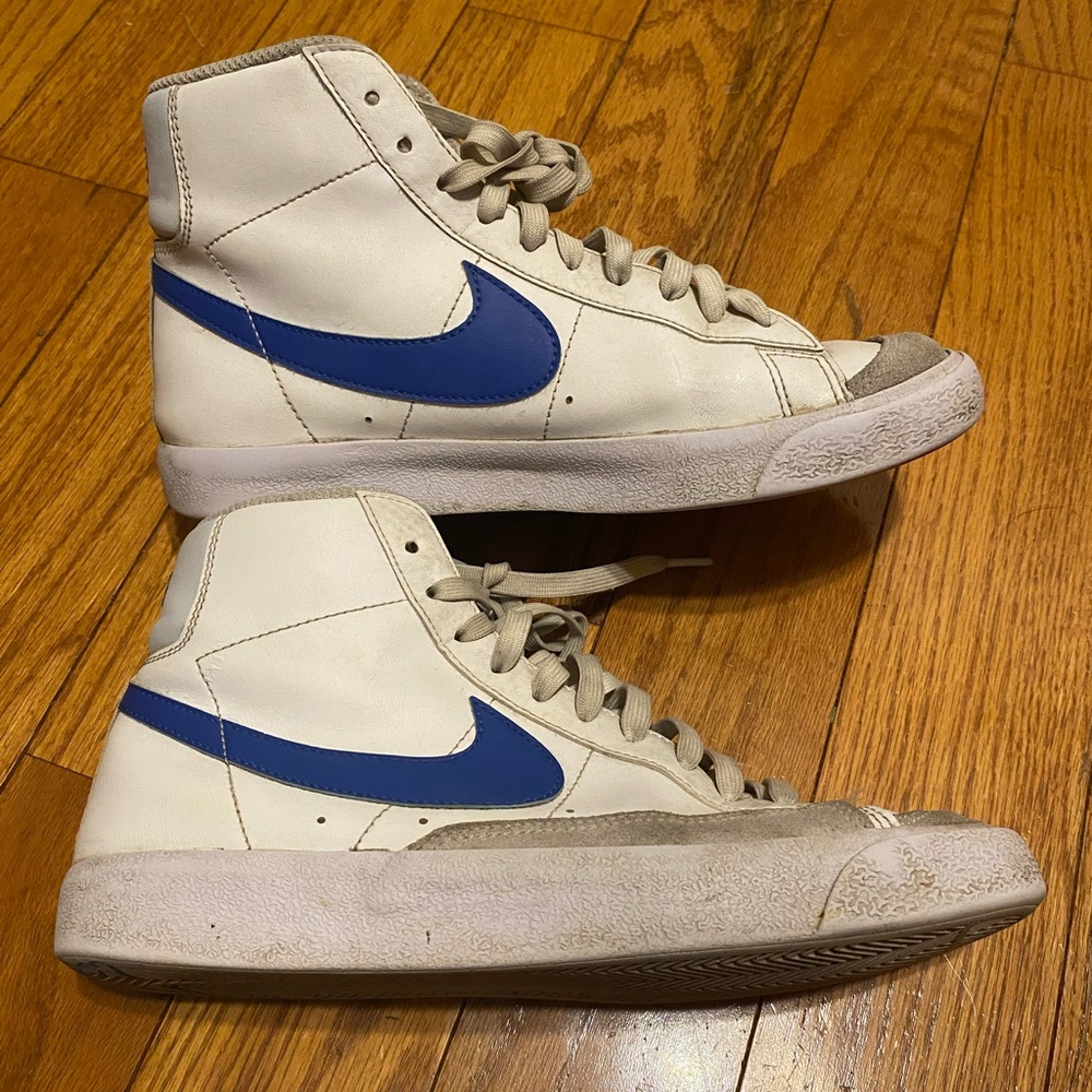 Men's Nike Blazer Mid '77 GS Game Royal DA4086-113 Size 7Y‎ Womens 8.5